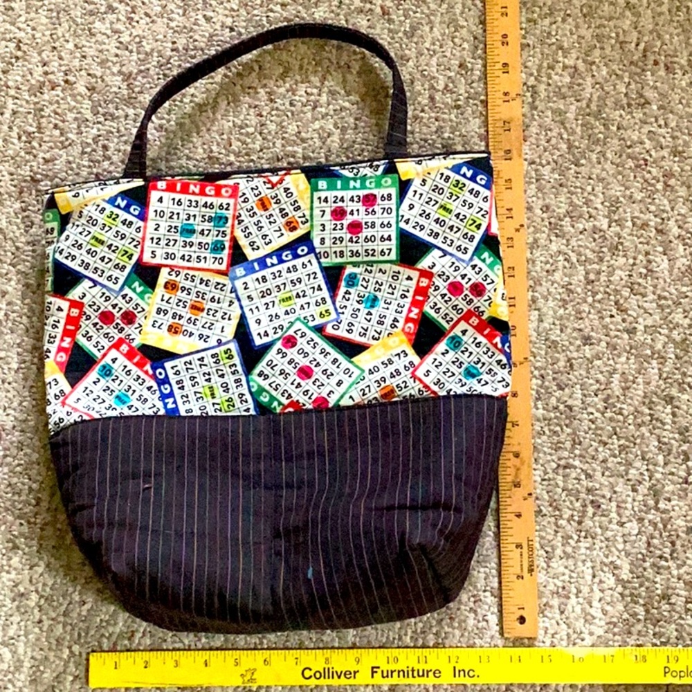 🃏 Hand Crafted Bingo/Tote Bag EUC